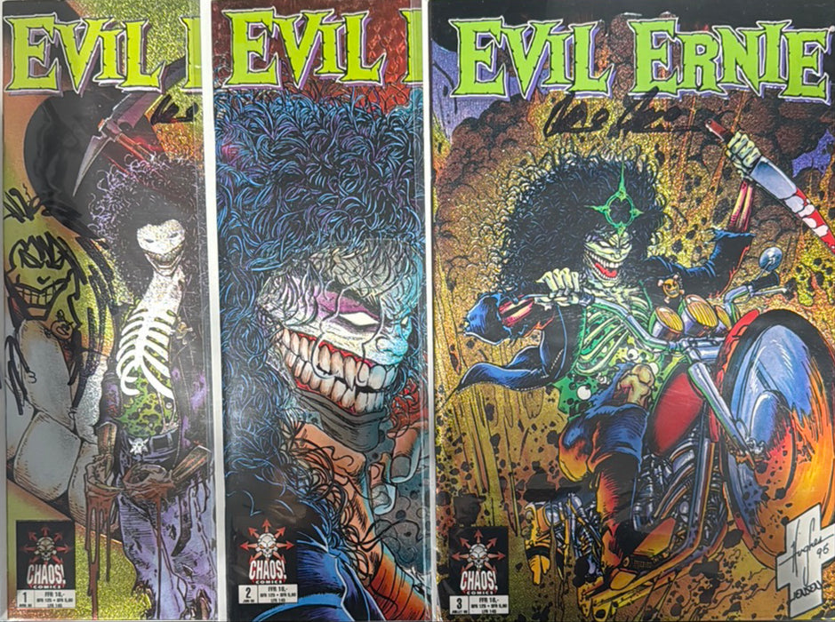 Evil Ernie #1 - 3 Set - French Version - Pulido Signed w/Remarque (Warehouse Finds 11/20)