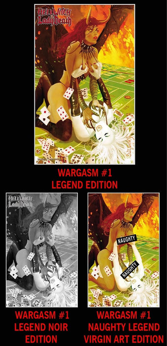 Hellwitch vs. Lady Death: Wargasm #1 - Legend 3-Book Set (LOW #4) - Catacomb 10/31