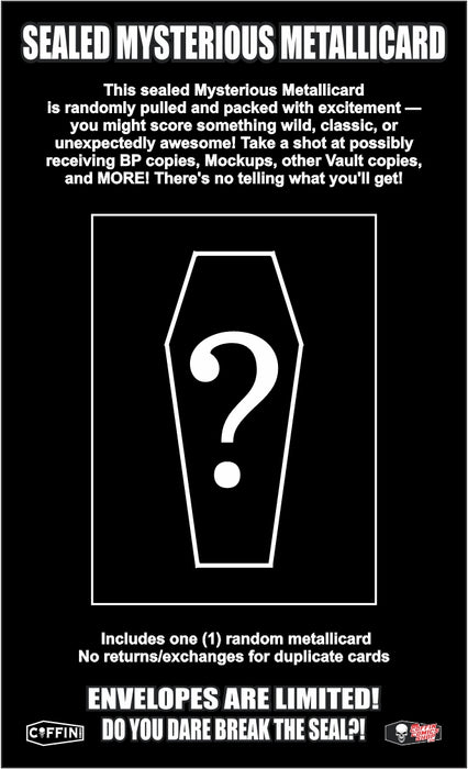 Coffin Comics: Sealed Mysterious Metallicard