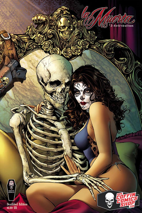 La Muerta: Retribution #2 (of 2) - Comic Shop Death Bed Edition