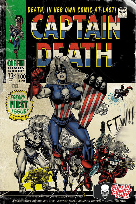 Lady Death: Treacherous Infamy #2 (of 2) - Comic Shop Captain Death Damaged Edition