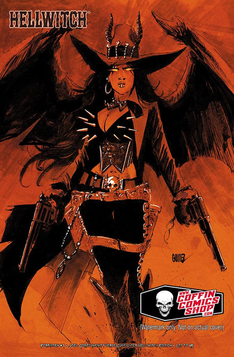 Hellwitch: Forbidden #1 - Joel Gomez Infinityverse Gunfighter Hellwitch Edition (Publisher File Copy) - Catacomb 12/11