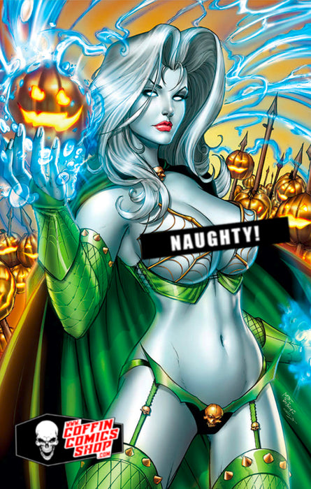 Lady Death: Peek-a-Boo Emerald 11x17" Print