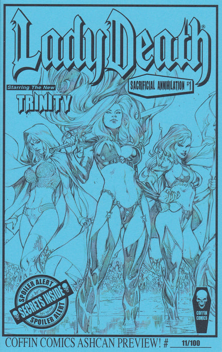 Lady Death: Sacrificial Annihilation Ashcan Preview - New Trinity Cover