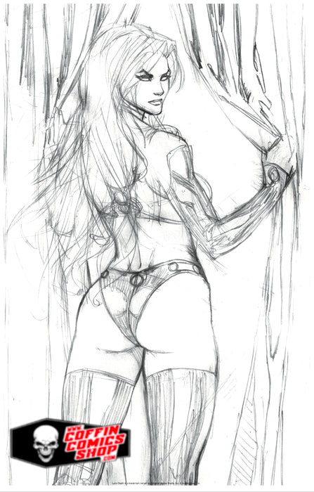 Lady Death: All Hallows Evil Graphite 11x17" Print
