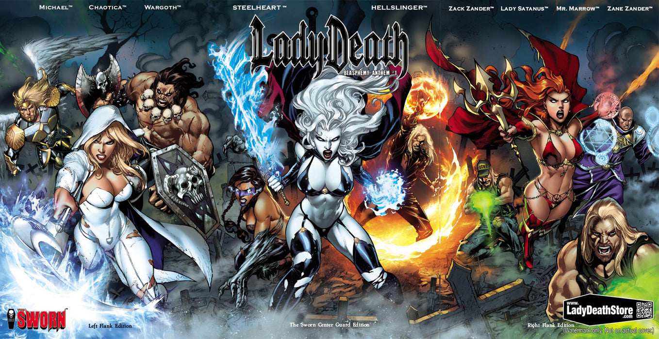 Lady Death: Blasphemy Anthem - The Sworn Editions 3-Book Set