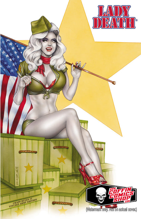 Lady Death: Chaos Rules #1 - Vintage Army Edition (BP Edition!) - Catacomb 8/13