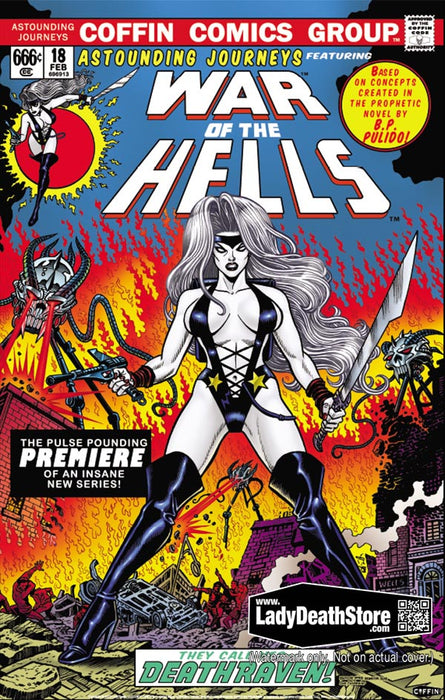 Lady Death: Deathraven 11x17  Print