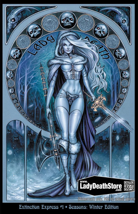 Lady Death: Extinction Express #1 - Seasons in the Abyss Winter Edition (BP Edition!) - Catacomb 9/3