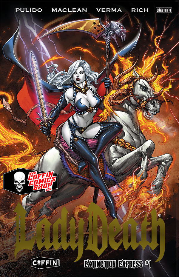 Lady Death: Extinction Express - Premiere Kickstarter Edition - Gold Foil