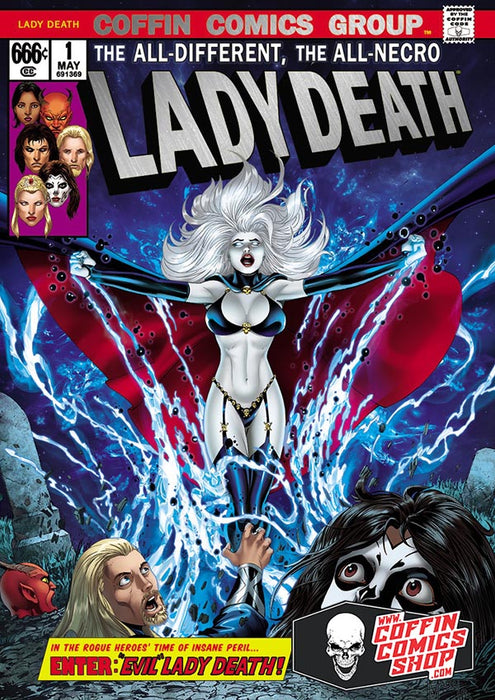 Lady Death: Evil Lady Death Metallicard