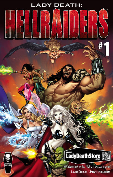 Lady Death: Hellraiders #1 -  Krome Signed