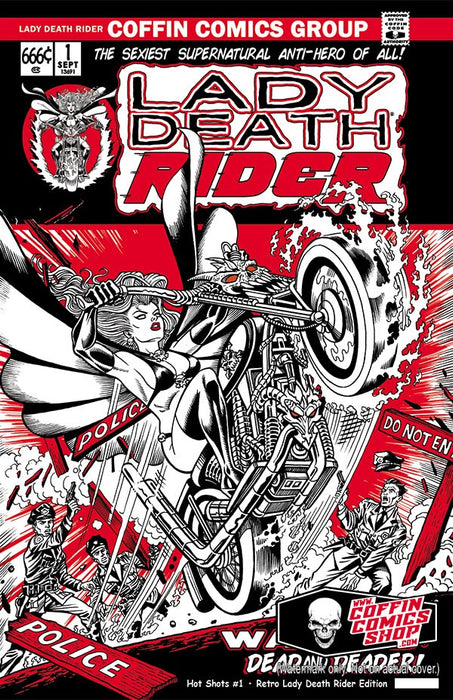 Lady Death: Hot Shots #1 - Retro Lady Death Rider Edition