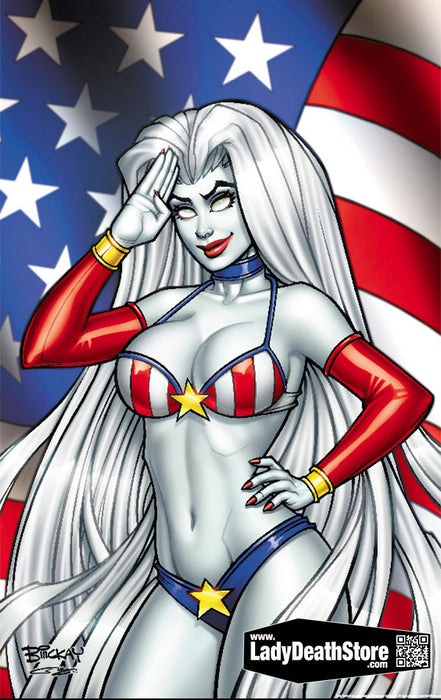 Lady Death: Bill McKay Independence Nice 11x17" Print
