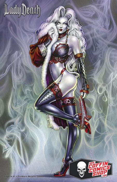 Lady Death: Lingerie #1 - Premiere Metallic Edition (Artist Proof #4) - Catacomb 9/10