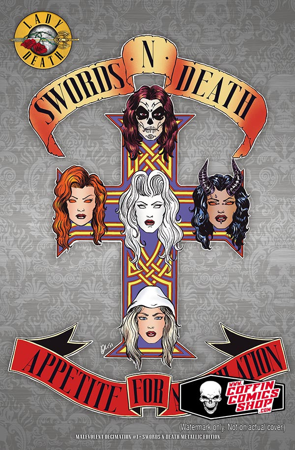 Lady Death: Malevolent Decimation #1 - Swords N Death Metallic