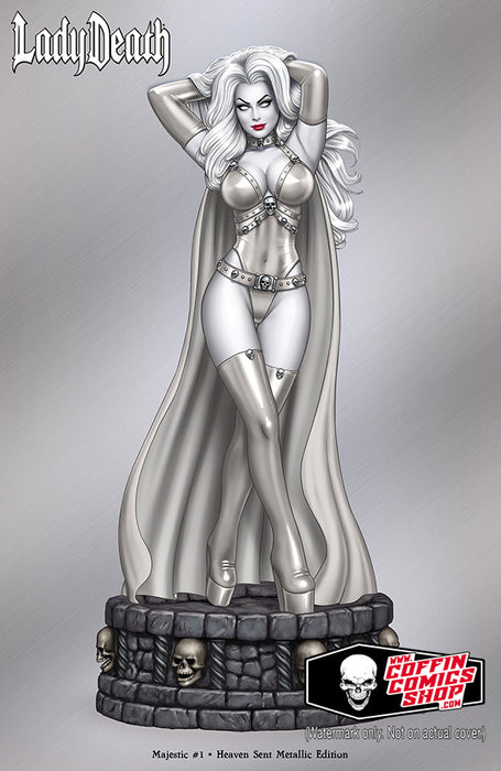 Lady Death: Majestic #1 - Heaven Sent Metallic Edition (BP Edition!) - Catacomb 11/28