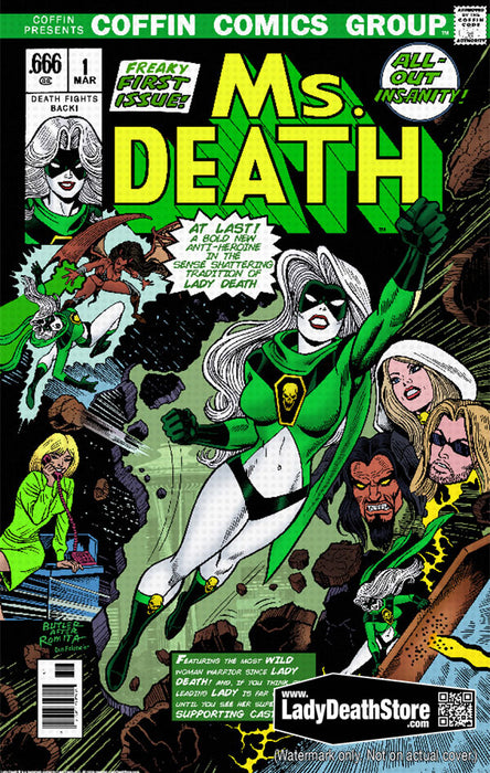 Lady Death: Ms. Death Emerald 11x17" Print
