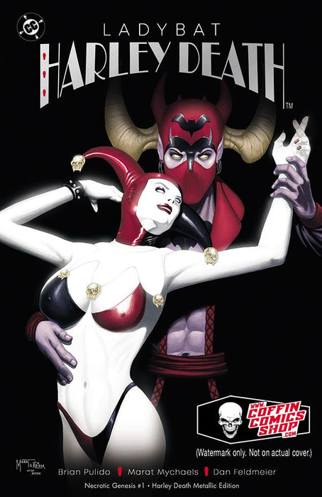 Lady Death: Necrotic Genesis #1 - Harley Death Metallic Edition (Mockup) - Catacomb 9/24