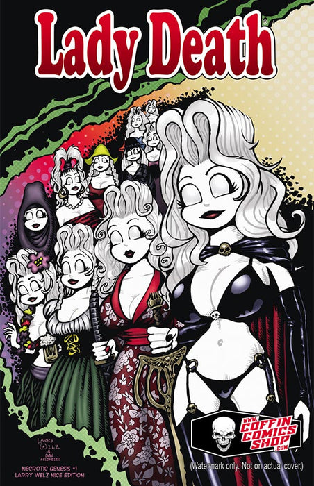 Lady Death: Necrotic Genesis #1 - Larry Welz Nice Edition (BP Edition!)  - Catacomb 1/1