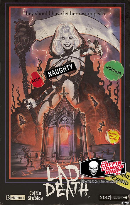 Lady Death: Naughty Betamax 11x17" Print