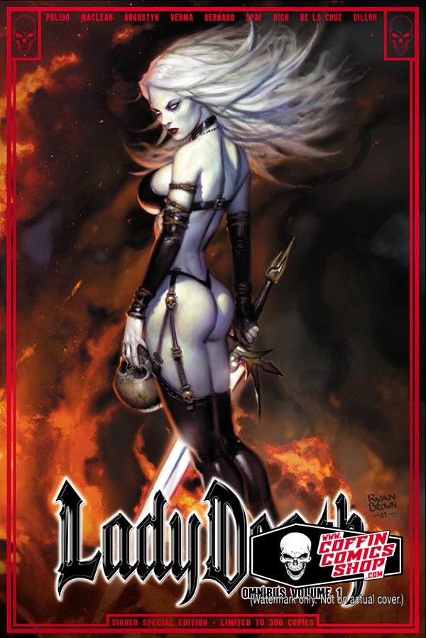 5 lady death comics signed by Brian Pulido sale on hold for funko freak