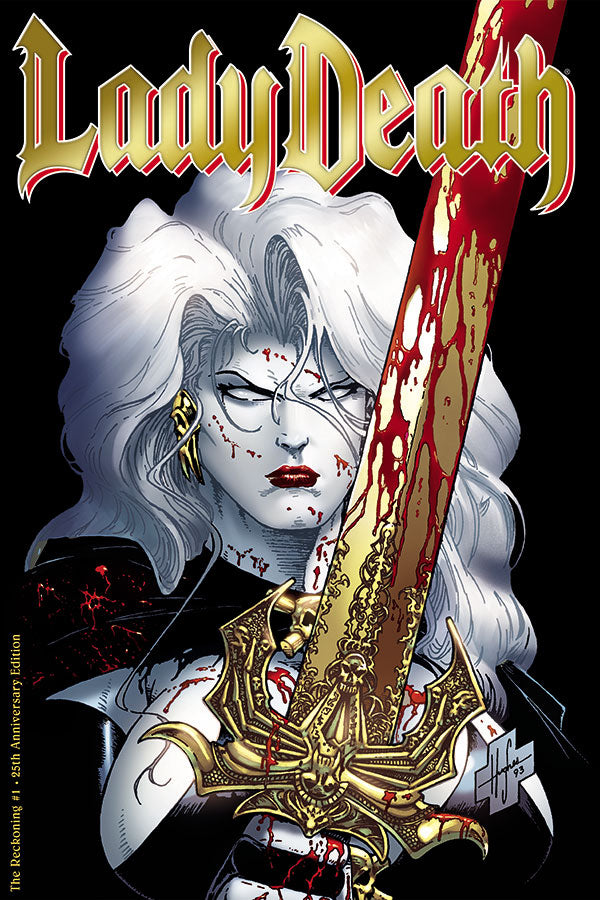 LADY DEATH THE store RECKONING #1 FRENCH EURO VARIANT CHROMIUM 1998