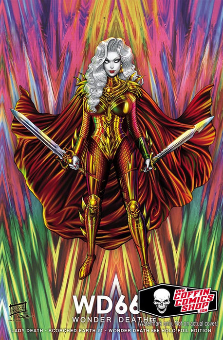 Lady Death: Scorched Earth #1 - Wonder Death 666 Holo-Foil Edition (BP Edition!) - Catacomb 9/10