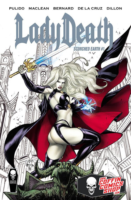 Lady Death: Scorched Earth - White Out Edition - Signed by Diego Bernard (Warehouse Finds 7/3)