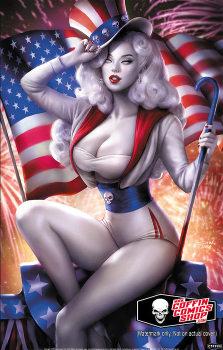 Lady Death: Stars & Stripes 11x17" Print