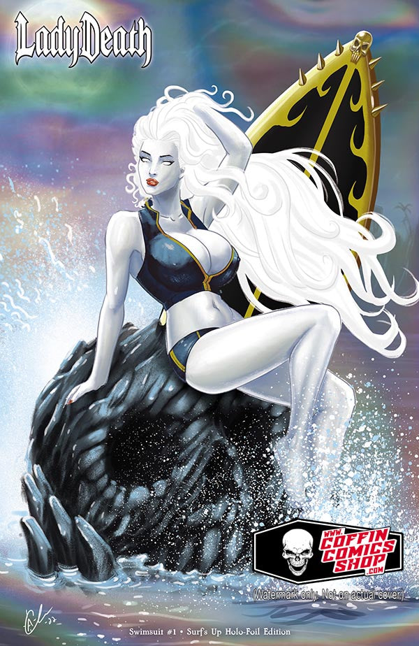 Lady Death: Swimsuit #1 - Surf's Up Holo-Foil Edition