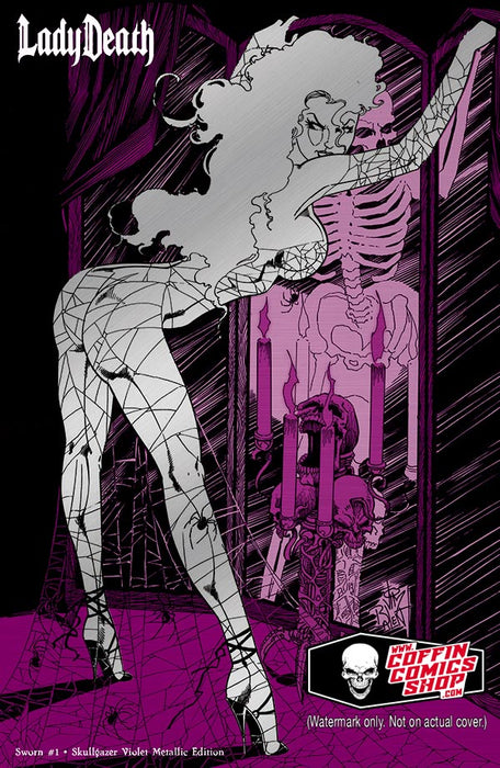 Lady Death: Sworn #1 - Skullgazer Violet Metallic Edition (Catacomb 1/8)