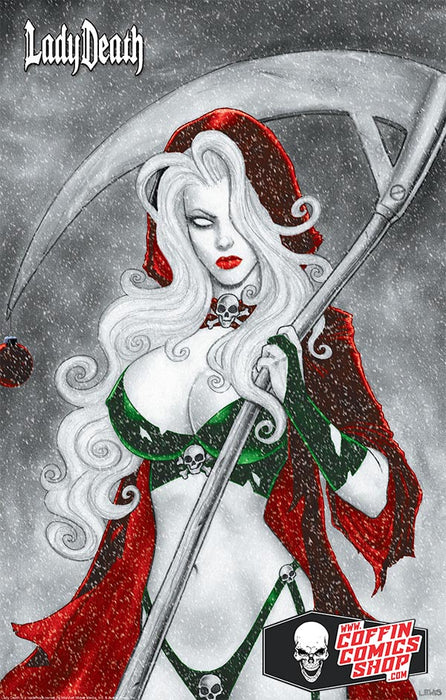 Lady Death: Xmas Reaper 11x17" Print