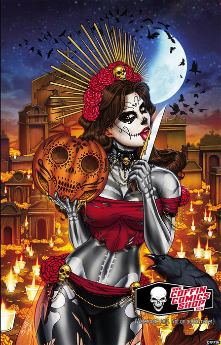 La Muerta: Halloween Candles 11x17" Print