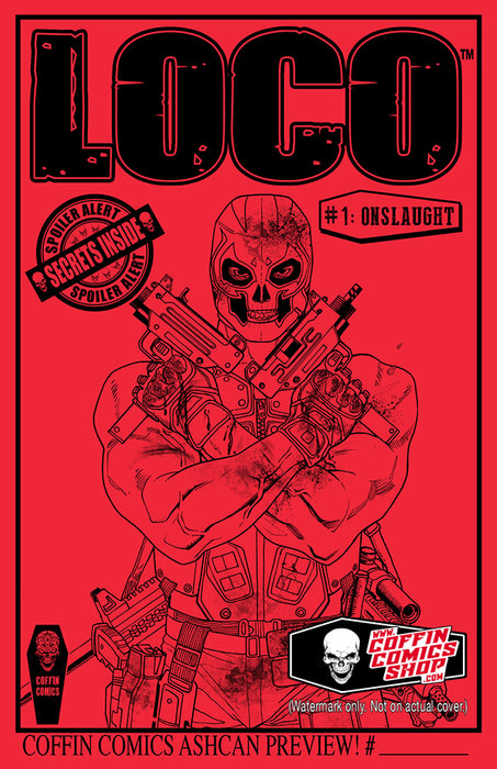 La Muerta: Onslaught Ashcan Preview - Loco Cover